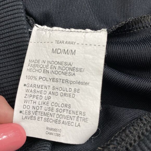 Under Armour Jacket Mens Medium Black Full Zip Lightweight Pockets‎ Logo - Picture 10 of 11